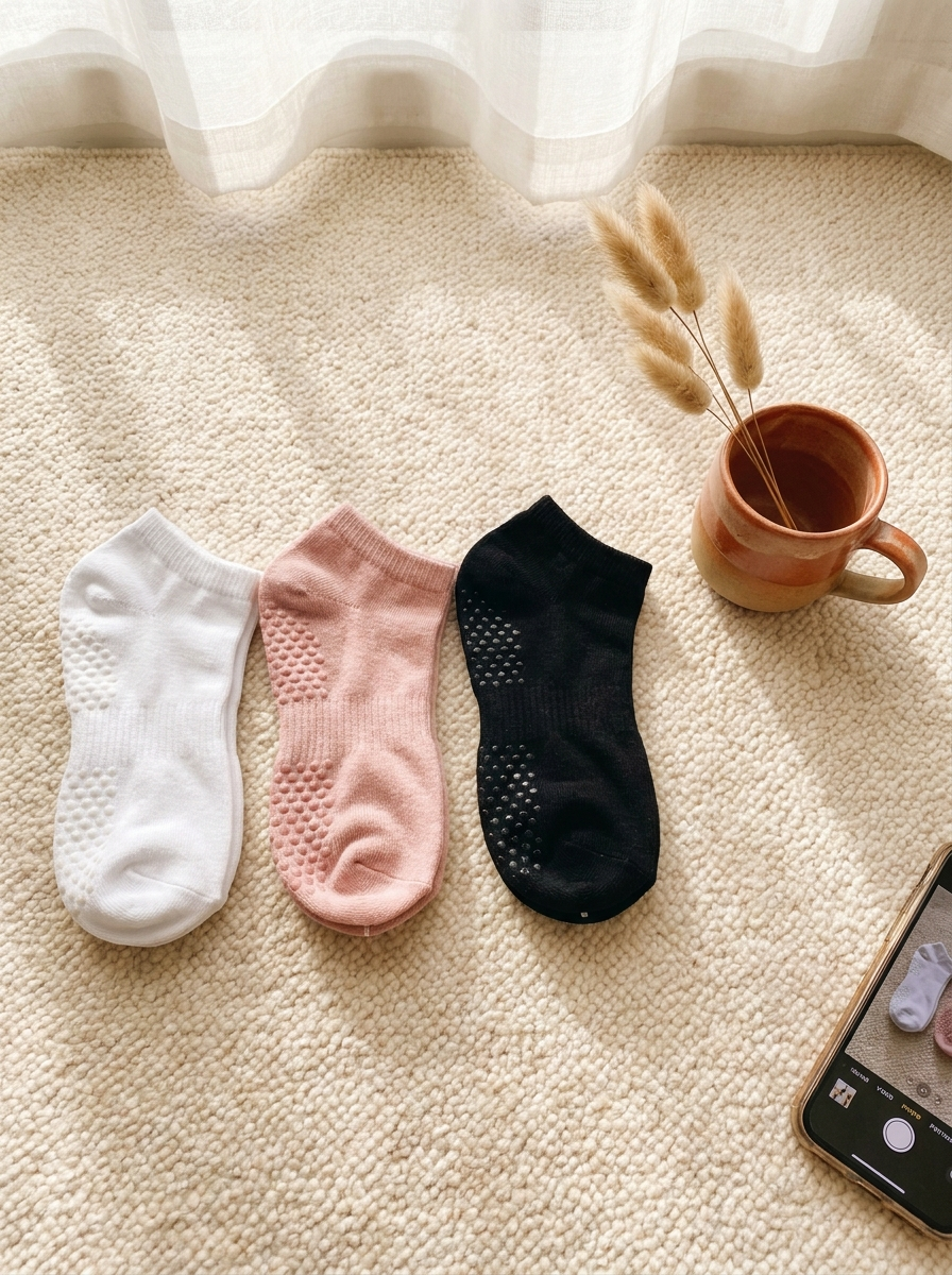 The Form & Flow Grip Socks™ — Non-Slip Pilates & Studio Socks