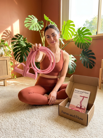 The Form & Flow Resistance Band™ — 6-Tube Pilates & Strength Band