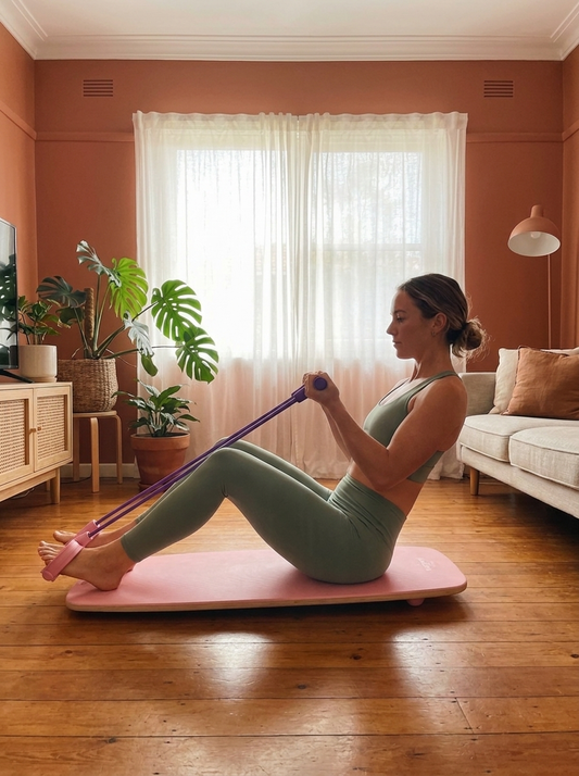 The Form & Flow Resistance Band™ — 6-Tube Pilates & Strength Band